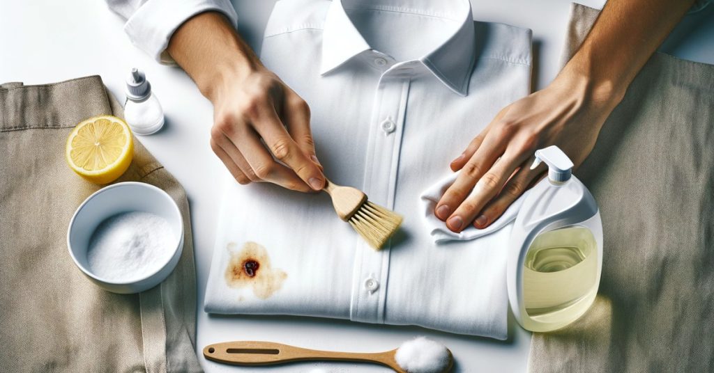 Como tirar mancha de roupa branca