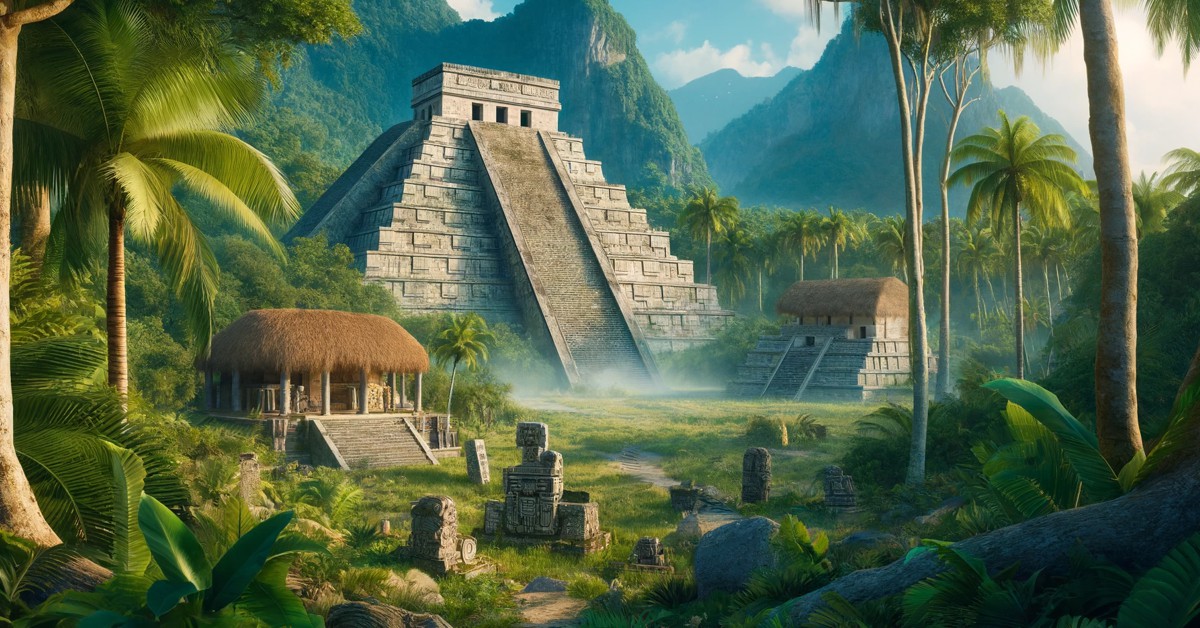 Imagem faz referência às civilizações pré-colombianas (Imagem gerada por IA)