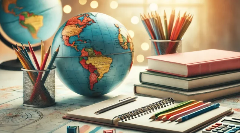 Livros abertos e bloco de notas colorido sobre mesa