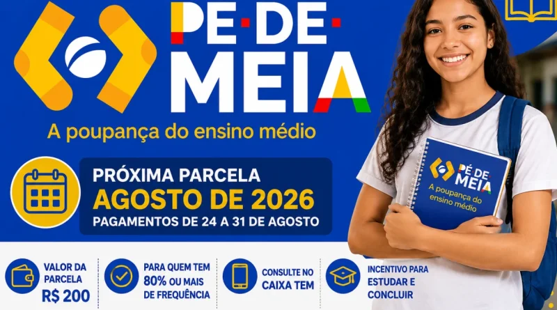 Pé-de-Meia agosto 2026