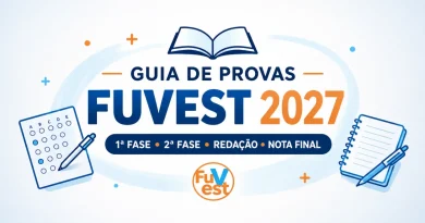 Fuvest 2027: entenda a estrutura da 1ª fase, da 2ª fase e dos critérios de correção Guia de Provas da Fuvest 2027