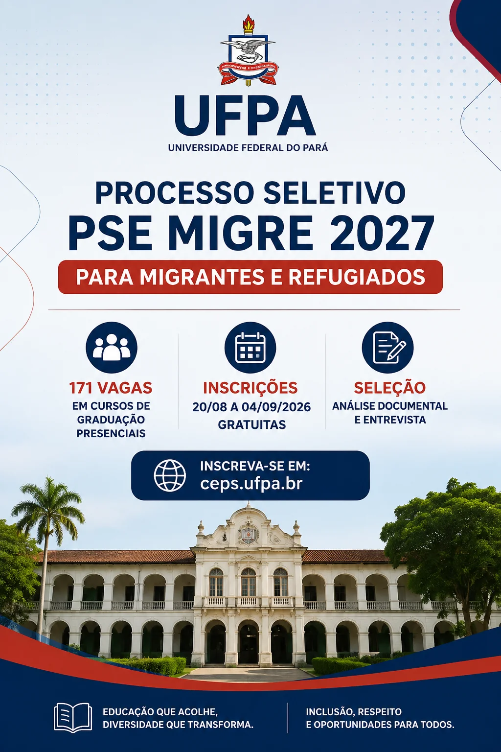 Inscrição Processo Seletivo Migre UFPA 2027