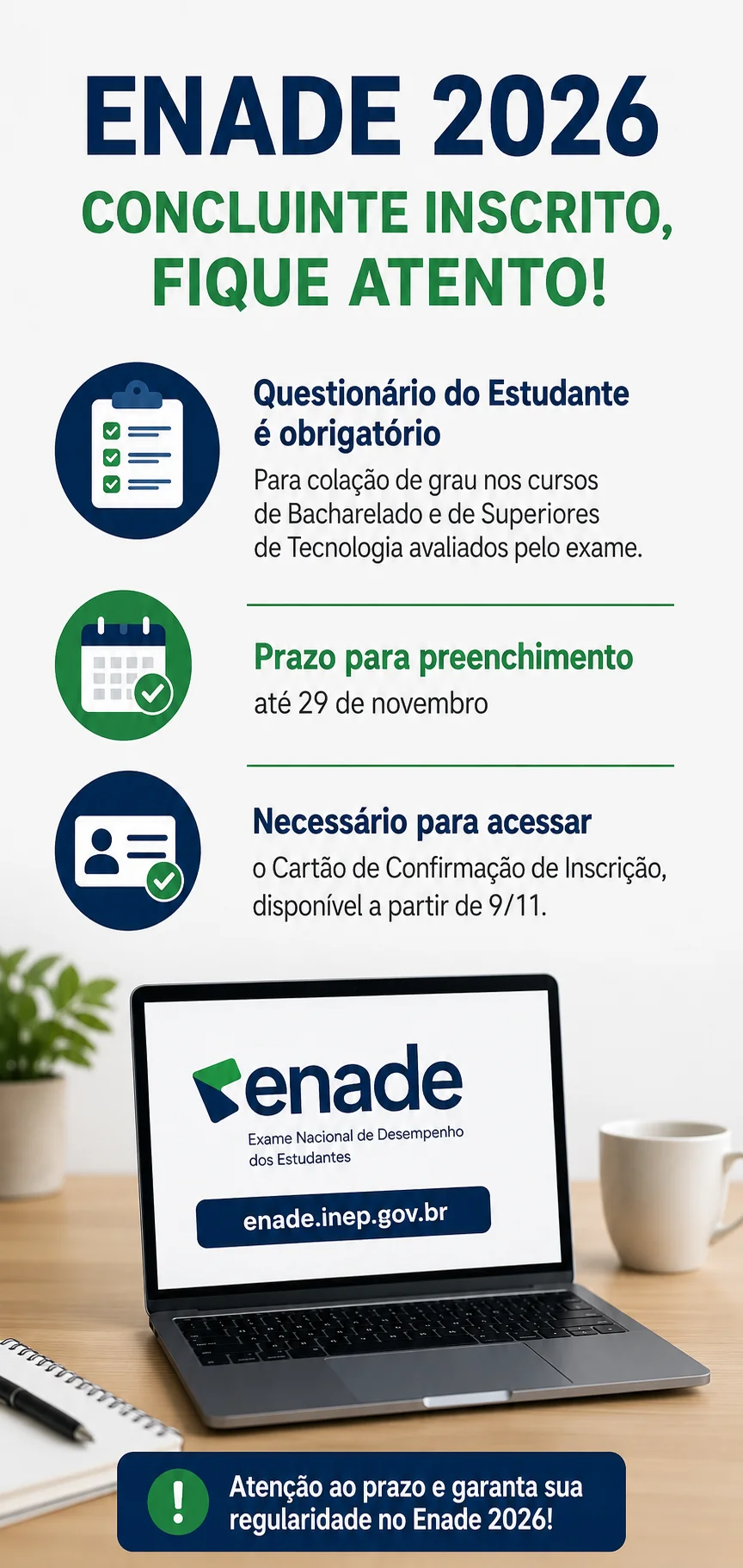 Questionário Estudante Enade 2026