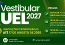 Prorrogação das inscrições Vestibular UEL 2027