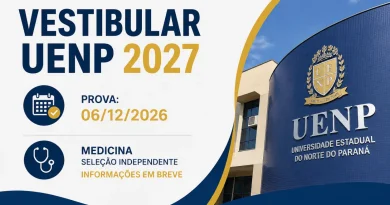 Datas Vestibular UENP 2027
