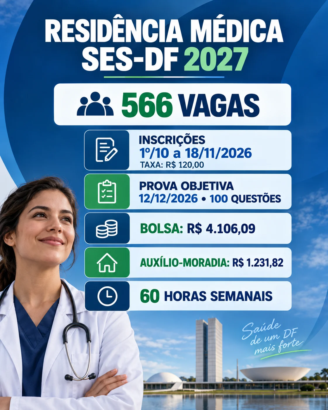 Residência Médica SES DF 2027 (Imagem IA)