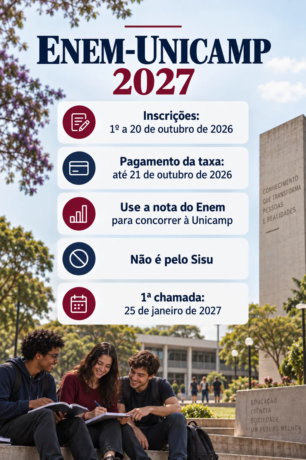 Enem Unicamp 2027 (Imagem IA)