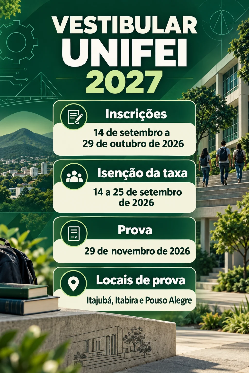 Vestibular UNIFEI (Imagem IA)