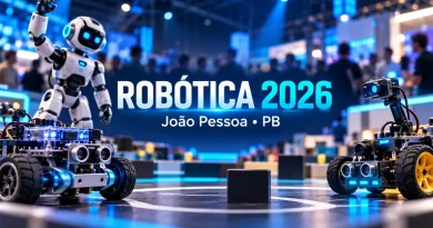 Robótica 2026: João Pessoa terá semana gratuita com olimpíada, competição e mostra informações robótica 2026